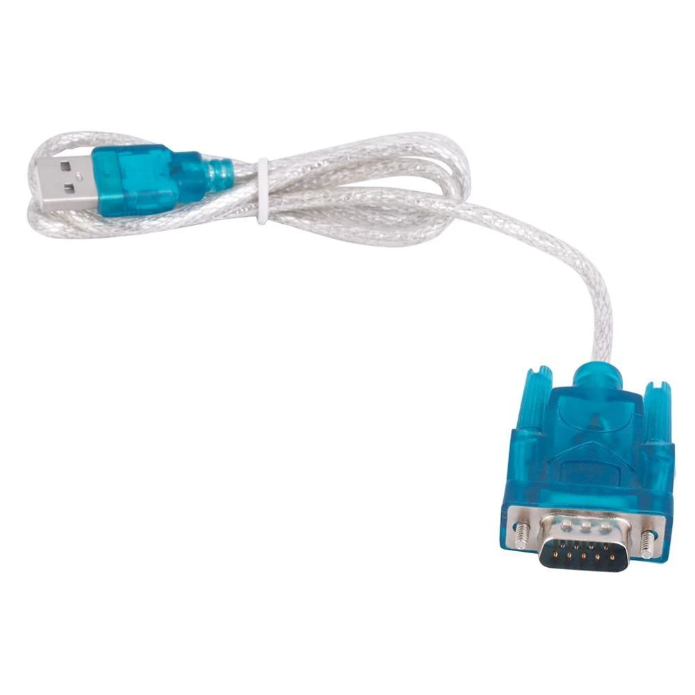 USB į RS232 adapteris su melsvomis jungtimis
