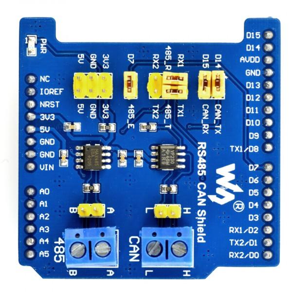 Waveshare RS485 / CAN Shield - Arduino priedėlis
