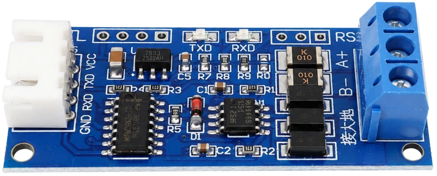 RS485 į TTL lygio keitiklio modulis - Arduino