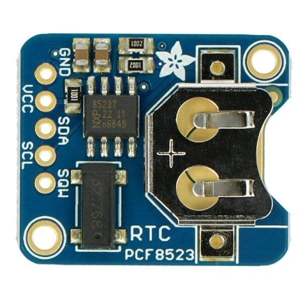 RTC PCF8523 modulis su baterijos laikikliu