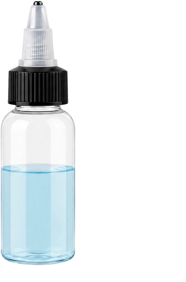Rutulinis 50 ml buteliukas Rutulinis indelis Tikslus aplikatorius
