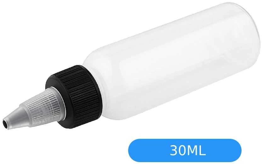 Permatomas 30 ml buteliukas su dozatoriumi