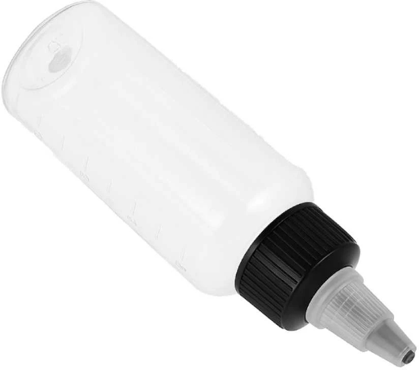 Skaidrus 50 ml buteliukas su rutuliniu aplikatoriumi