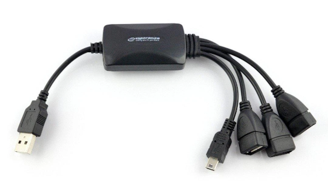 Šakotuvas USB 2.0 4 prievadų Esperanza EA-114