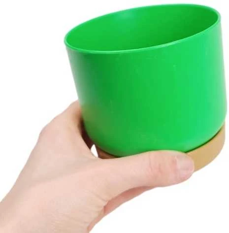 Oem Savaime laistantis gėlių vazonas – 14.5 cm – baltas – su
