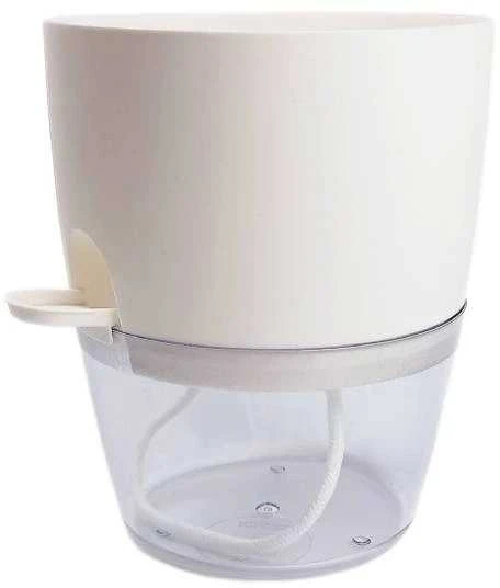 Oem Savaime laistantis gėlių vazonas – 14.5 cm – baltas – su