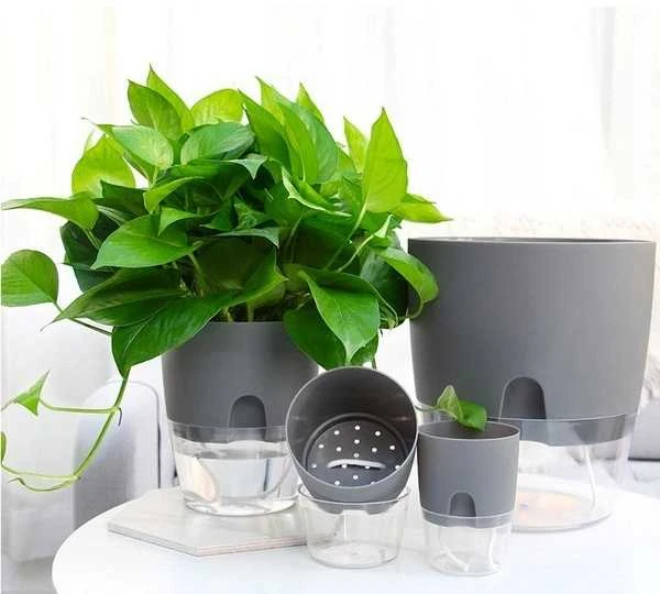 Oem Savaime laistantis vazonas - baltas 26.5 cm - vazonas su laistymo sistema