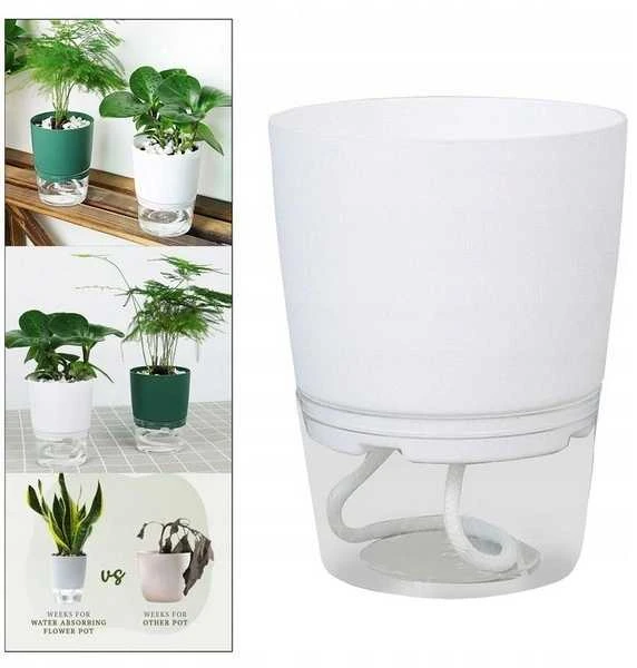 Oem Savaime laistantis vazonas - baltas 26.5 cm - vazonas su laistymo sistema