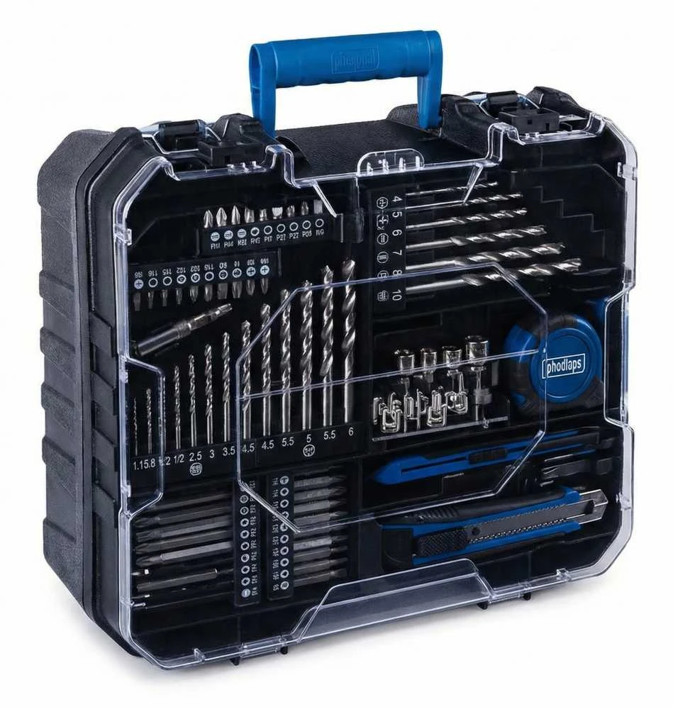 Mobilus meistro rinkinys C-DTB74/1-X, 74 priedai, Scheppach