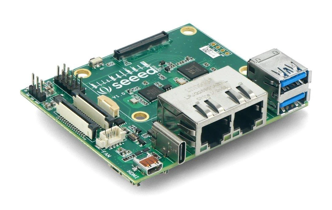 Seeed Studio CM4 Carrier plokštė su dvigubu Ethernet