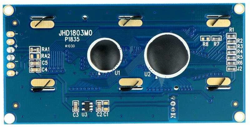 Seeed Studio Grove, 2x16 simbolių LCD ekranas su apšvietimu (juoda ant raudonos)