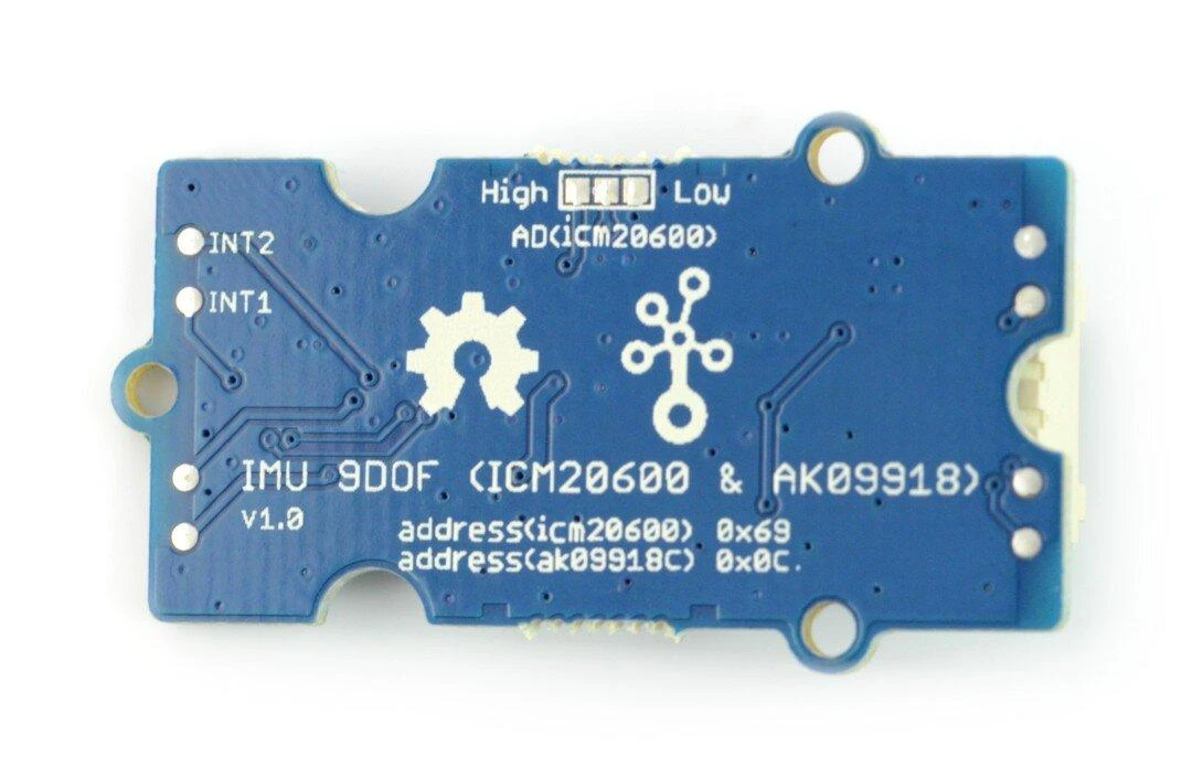 Seeed Studio Grove, 3 ašių akselerometras, giroskopas ir magnetometras, ICM20600 + AK09918, I2C