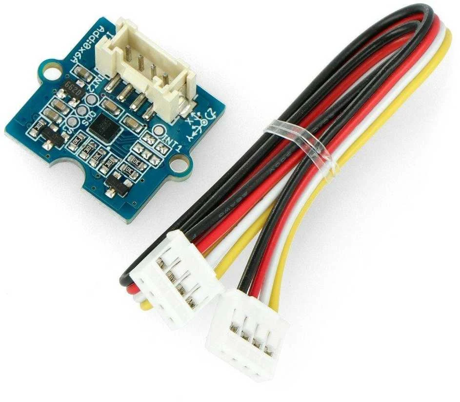 LSM6DS3 akselerometro modulis su Grove laidu