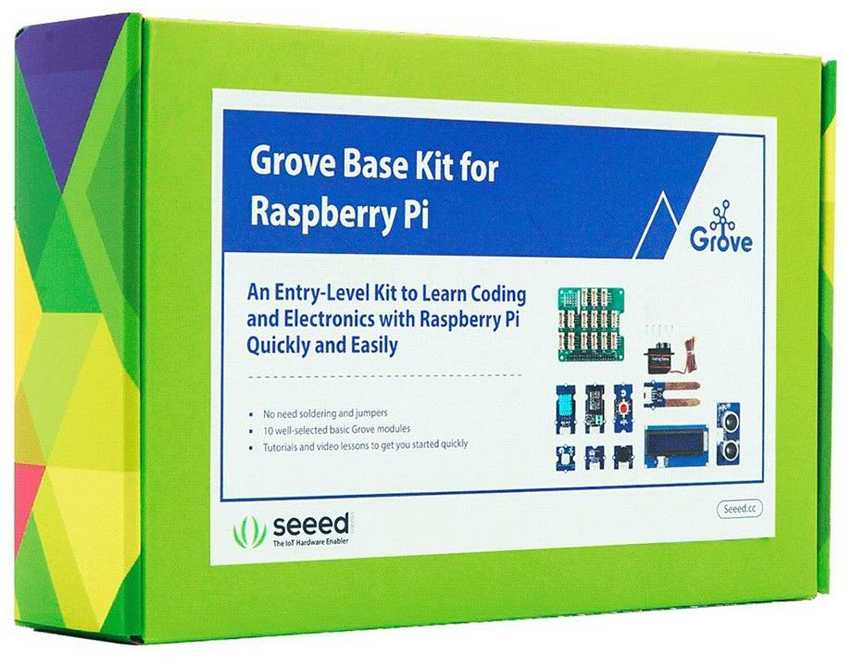 Seeed Studio Grove Base Kit Raspberry Pi 4B / 3B+ - pradedančiųjų ...
