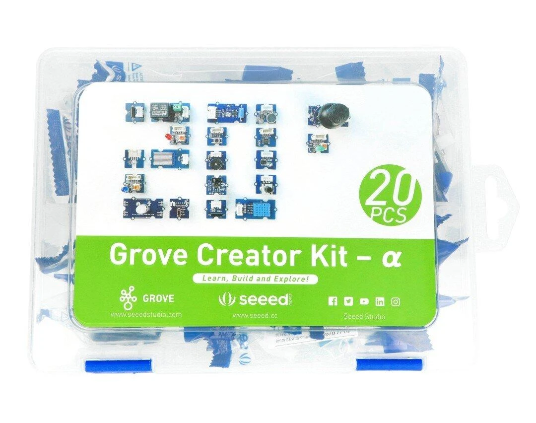 Seeed Studio Grove Creator Kit, Alpha, 20 Grove modulių rinkinys, skirtas Arduino