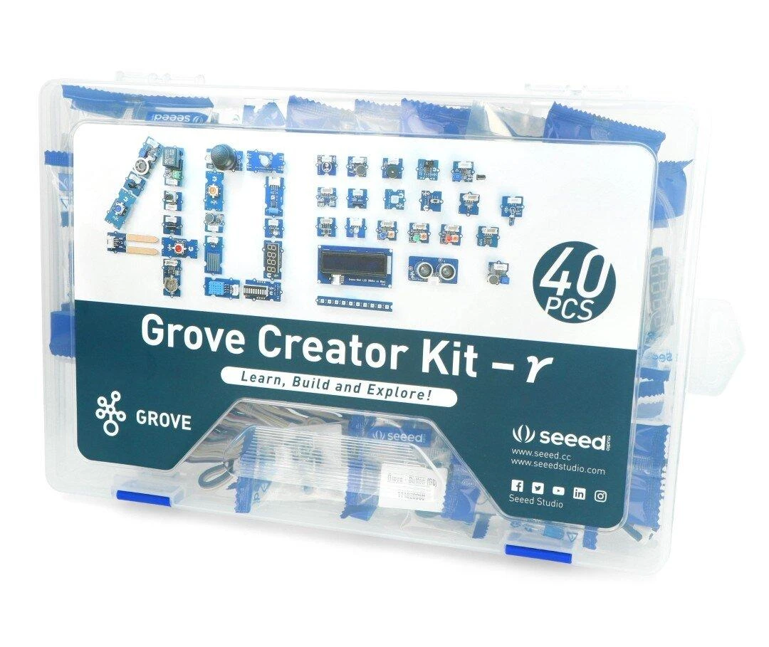 Seeed Studio Grove Creator Kit dėžutė su 40 modulių