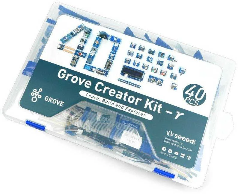 Seeed Grove Creator Kit Gamma modulių rinkinio dėžutė