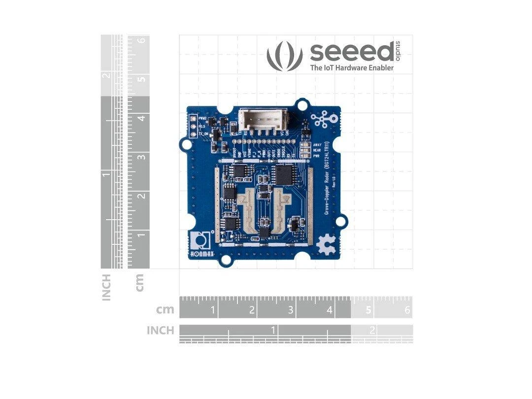 Seeed Studio Grove, Doplerio radaras, BGT24LTR11, 24GHz siųstuvas-imtuvas, 10m, Seeedstudio 109020021