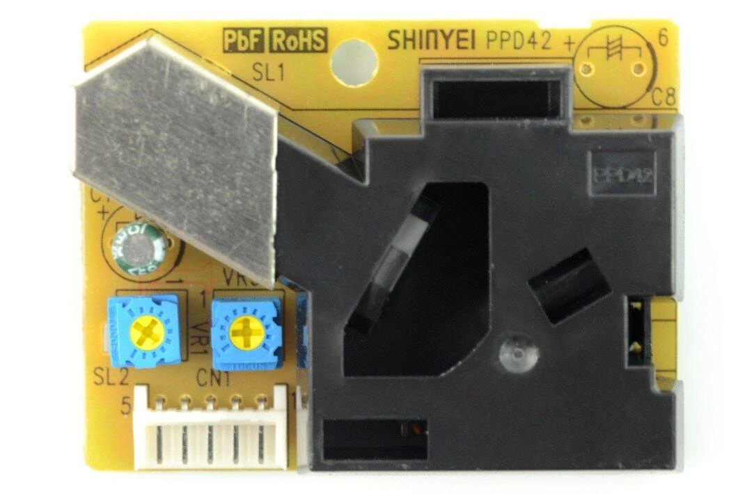 Seeed Studio Grove, dulkių / grynumo oro jutiklis PM2.5 PPD42NS, 5V PWM