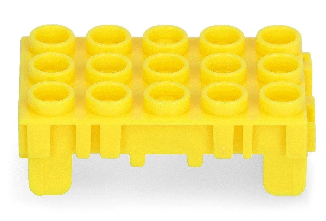 Geltonas Groove sujungimo blokas 1x2