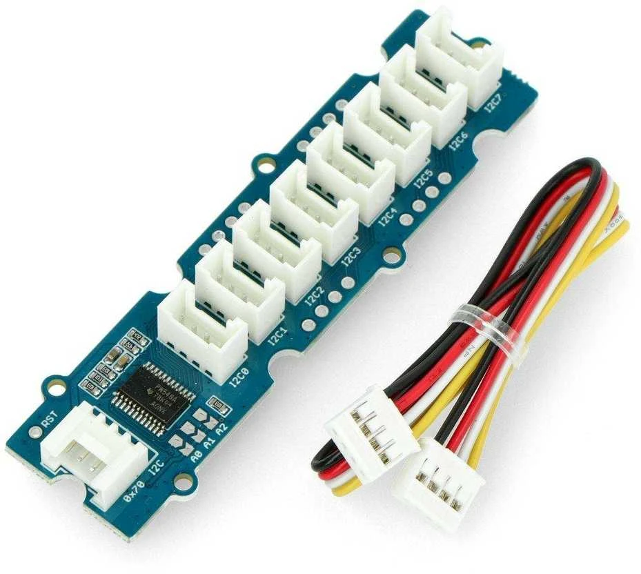 Grove I2C 8 prievadų šakotuvas su jungiamuoju laidu