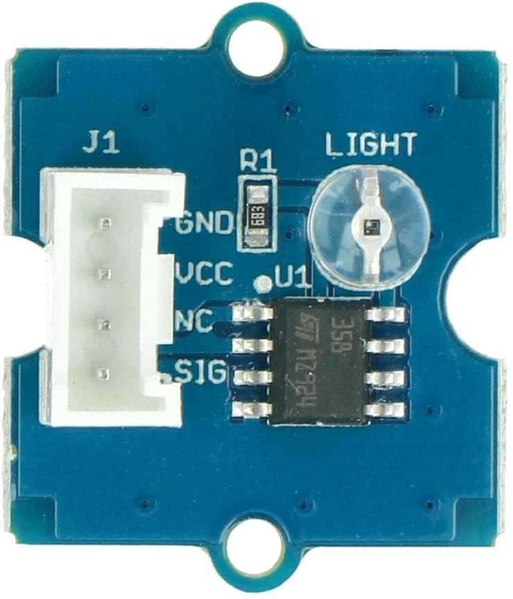 Šviesos jutiklio modulis su LM358 mikroschema