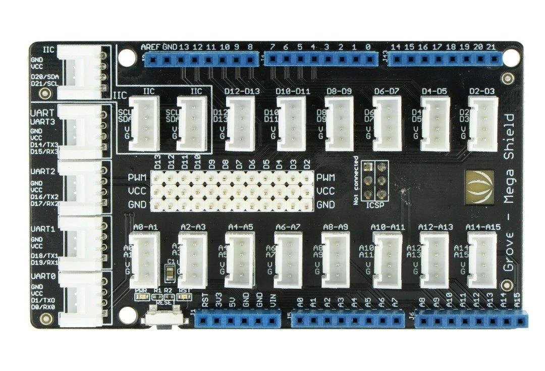 Grove Mega Shield v1.2 jungčių schema
