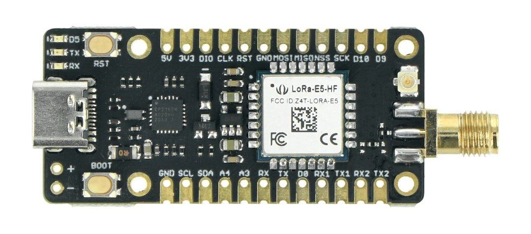 Seeed Studio LoRa-E5 mini plokštė su SMA jungtimi