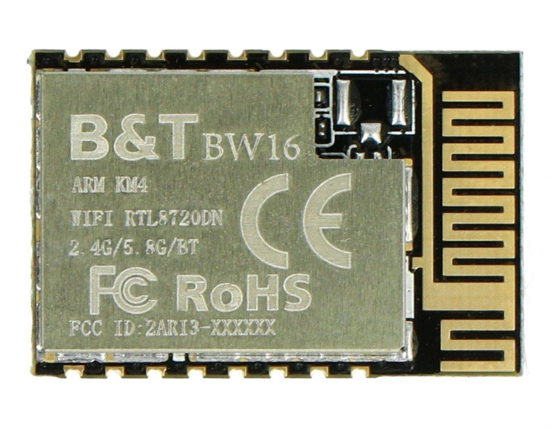 Seeed Studio Realtek RTL8720DN dviejų juostų ryšio modulis, WiFi 2.4GHz/5GHz ir Bluetooth 5.0