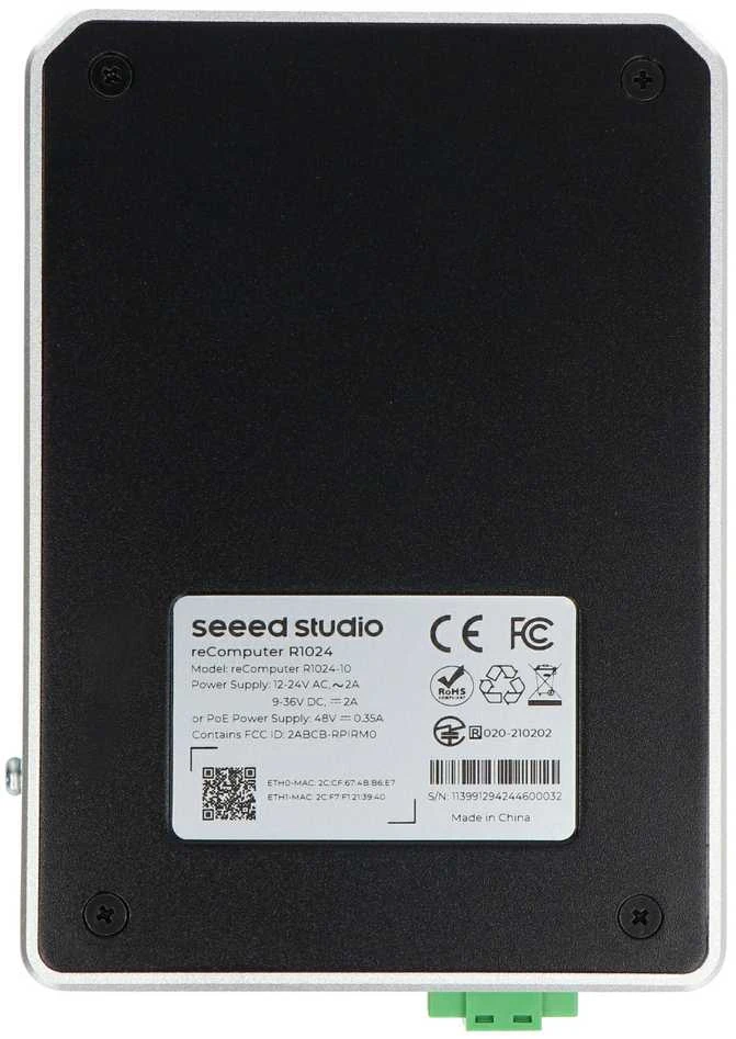 Seeed Studio reComputer R1024-10 – Raspberry Pi CM4 – 4 GB RAM + 16 GB eMMC – Seeedstudio 113991294