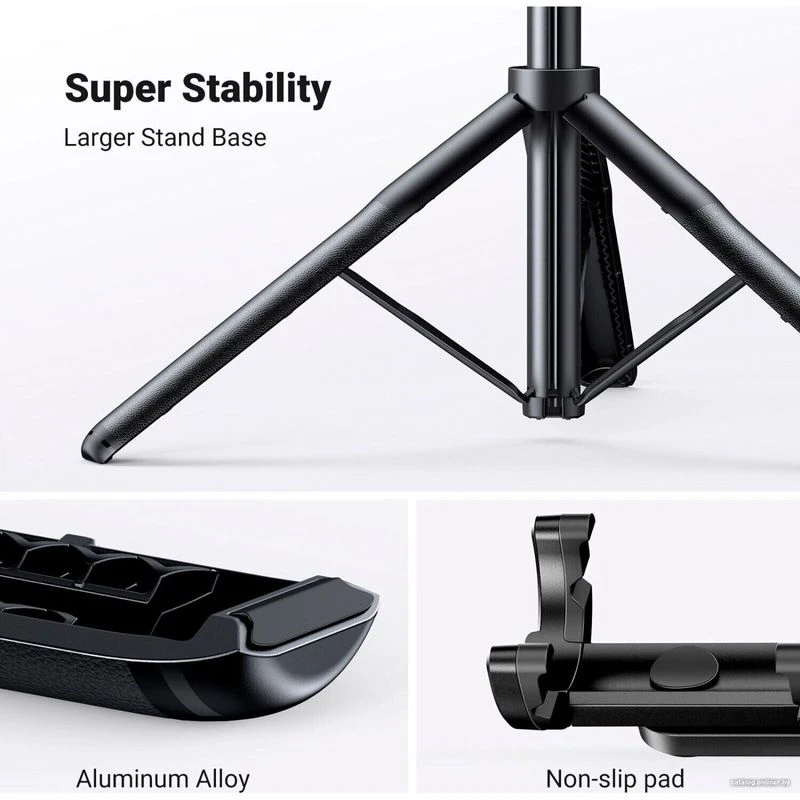 Ugreen Selfie stick trikojis su Bluetooth pulteliu 4.6-7.2" telefonams veiksmo kameroms