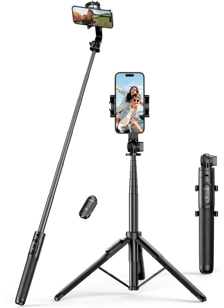 Ugreen Selfie stick trikojis su Bluetooth pulteliu 4.6-7.2" telefonams veiksmo kameroms