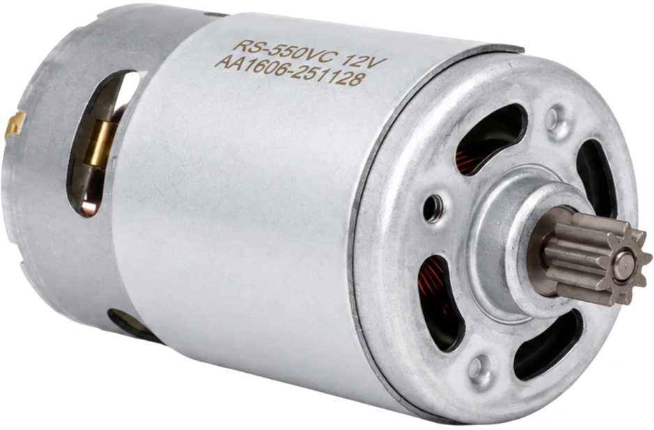 Oem Šepetėlinis nuolatinės srovės variklis 12V - RS550VC - 9 dantukai - didelis sukimo momentas