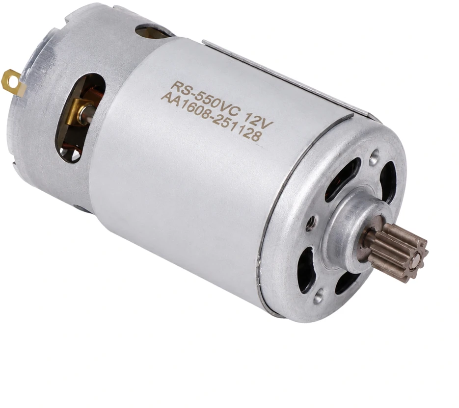 Oem Šepetėlinis nuolatinės srovės variklis 12V - RS550VC - 9 dantukai - didelis sukimo momentas