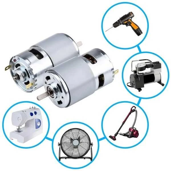 Oem Šepetinis variklis 775 - su nupjauta ašimi - DC 12V