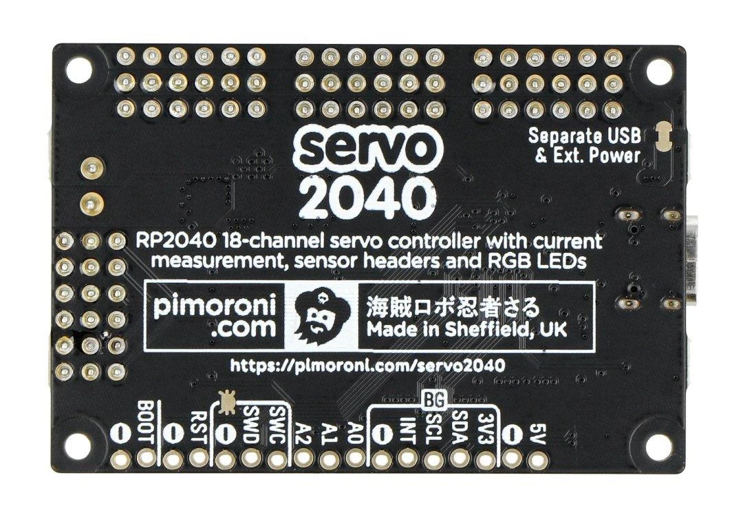 Servo 2040 - 18 kanalų servo valdiklis - Pimoroni PIM613