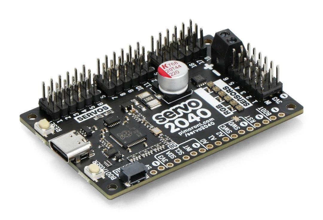 Servo 2040 - 18 kanalų servo valdiklis - Pimoroni PIM613