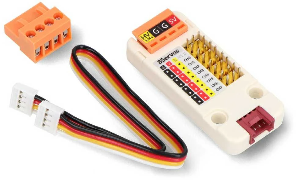 Servo valdiklis - 8 kanalų - STM32F030 - Įrenginio išplėtimo modulis kūrimo moduliams - M5Stack U165