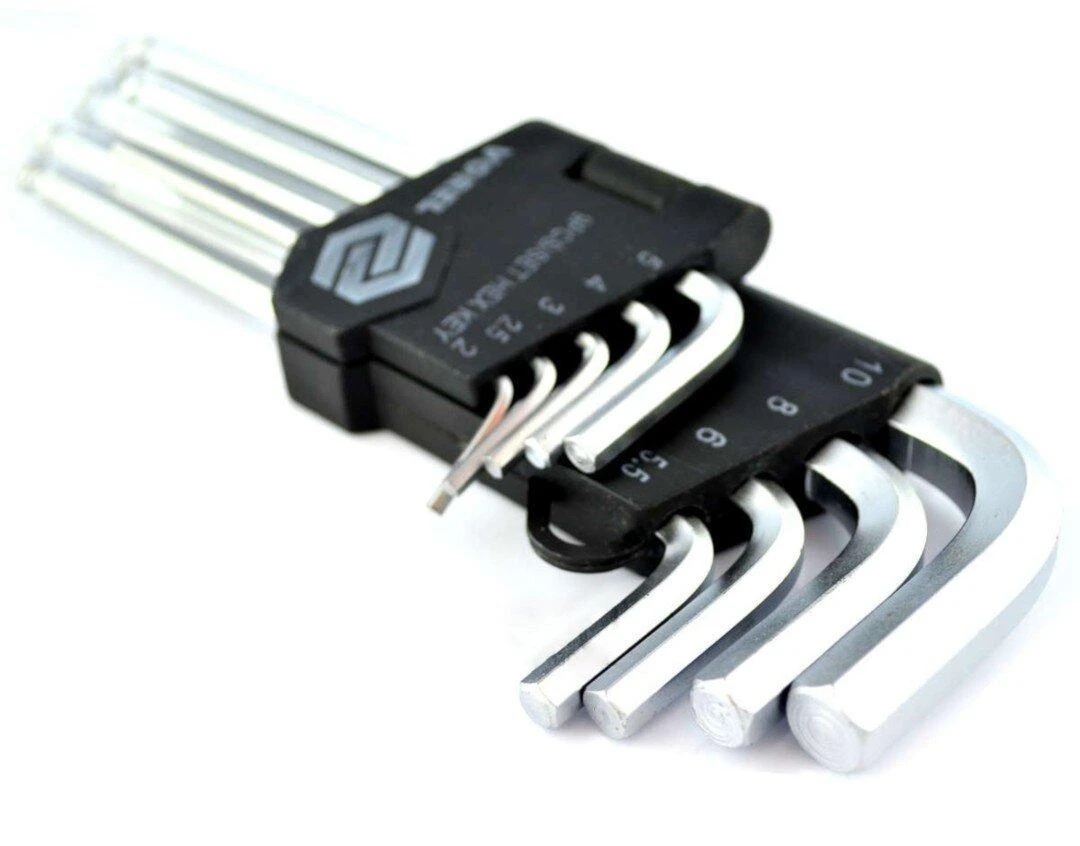 Šešiakampių raktų rinkinys 2-10mm Vorel 56477 - 9 vnt
