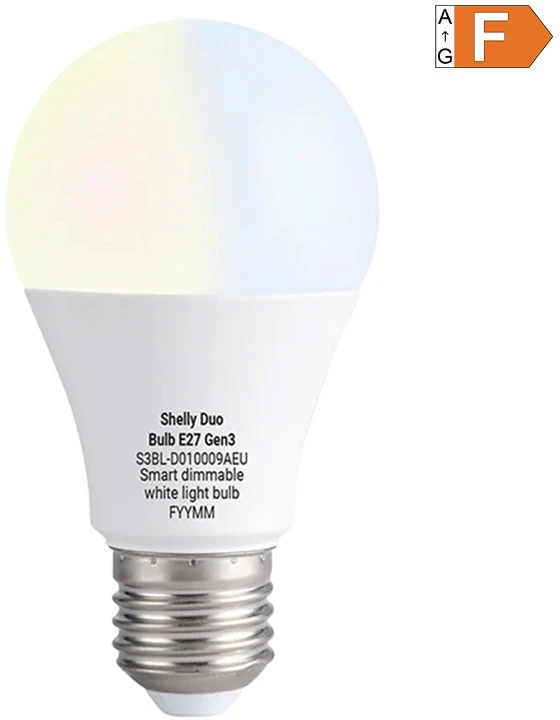 SHELLY Duo Bulb Gen3 E27 LED Bulb