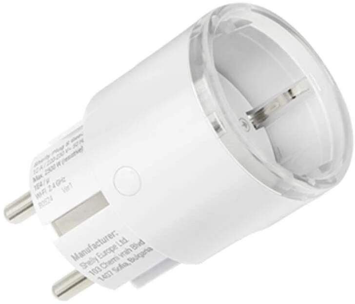 Shelly Plug S MTR Gen3 išmanusis lizdas - baltas