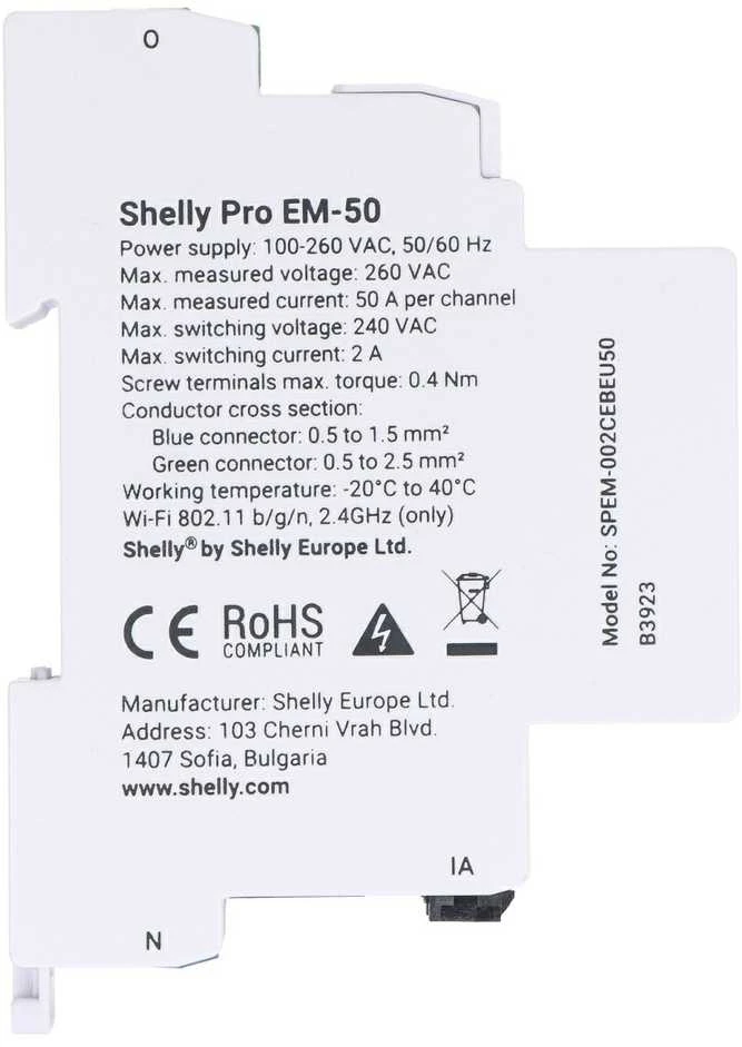 Shelly PRO EM 50A