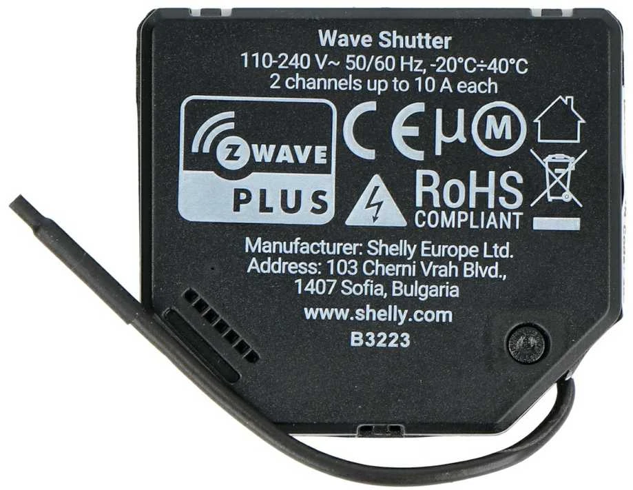 „Shelly Qubino Wave Shutter“.