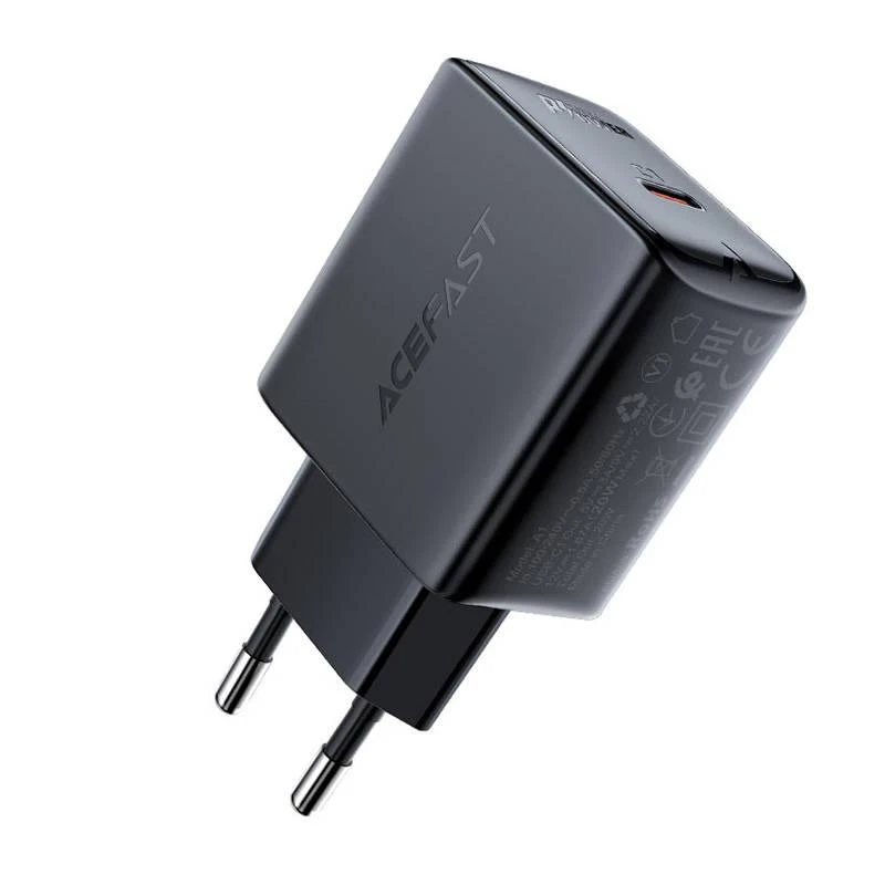 Įkroviklis Acefast A1 PD20W USB-C juodas