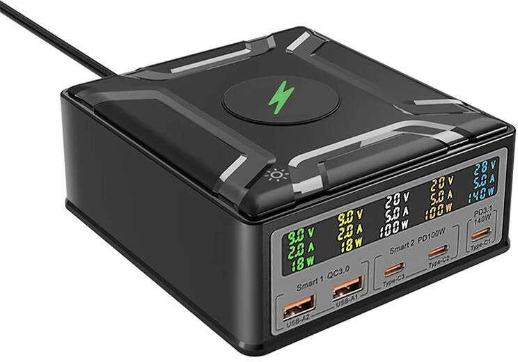 Sieninis įkroviklis Blitzwolf BW-S26 250W (juodas)