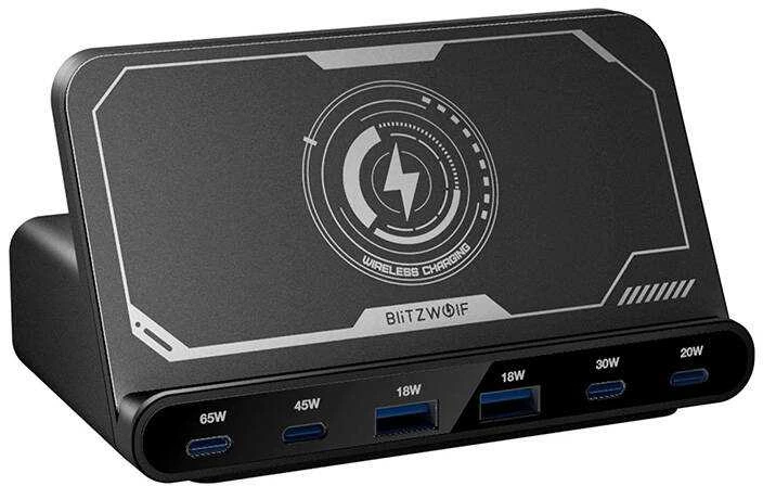 Sieninis įkroviklis Blitzwolf BW-S26 250W (juodas)