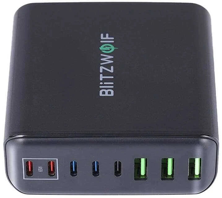 Sieninis įkroviklis Blitzwolf BW-S26 250W (juodas)