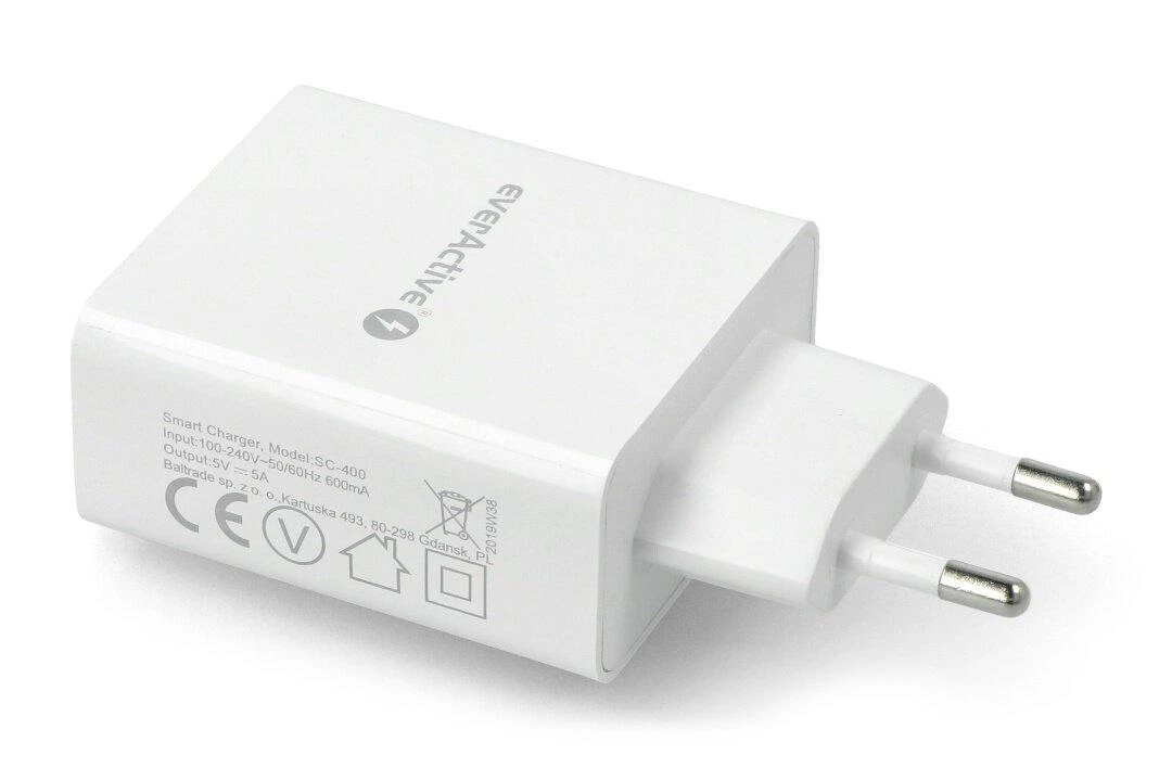 everActive 5V 5A 4xUSB įkroviklis