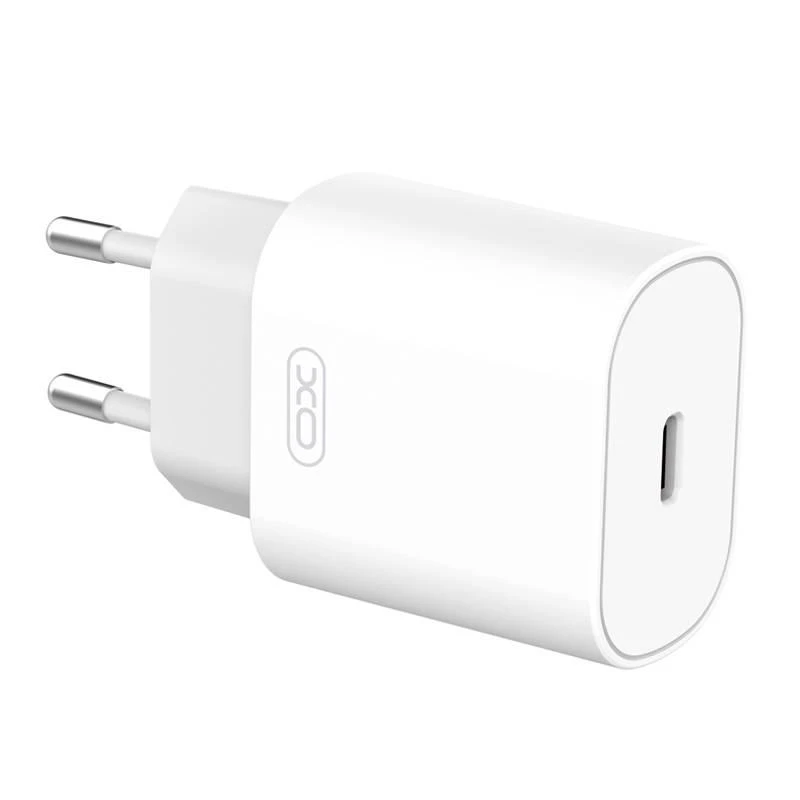 Sieninis įkroviklis XO L91EU USB-C 25W - Baltas
