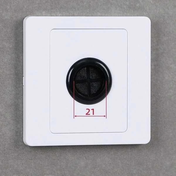 Sieninis kabelio lizdas 21 mm - Ekranas su guminiu žiedu - Kabelio vamzdžio praėjimas